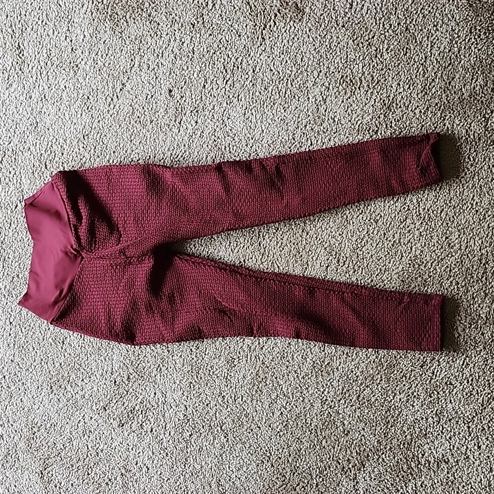 Maroon Athletic Leggings